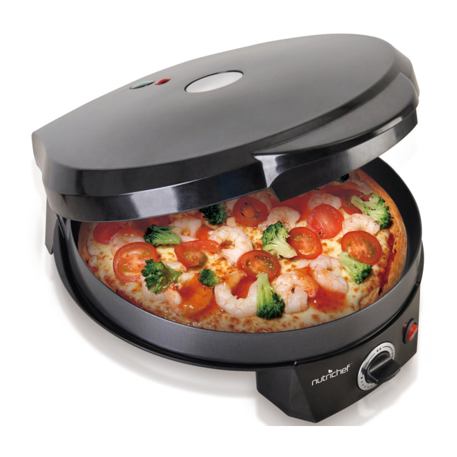 NutriChief PKPZM12 - Electric Pizza Oven Manual