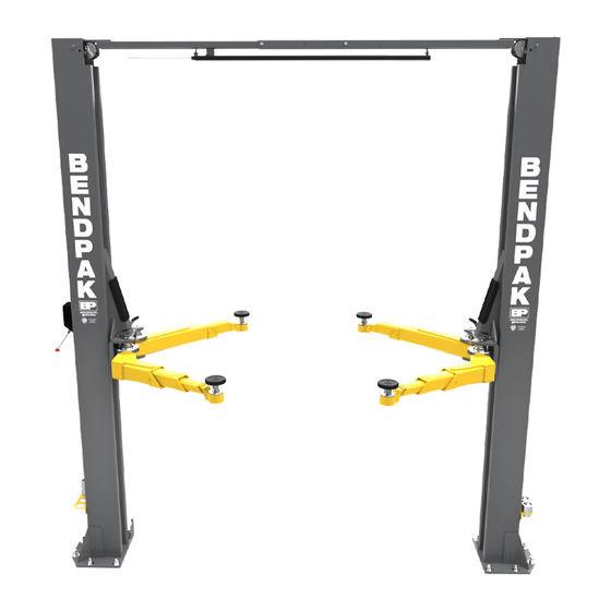 BendPak 10APX Service Manual