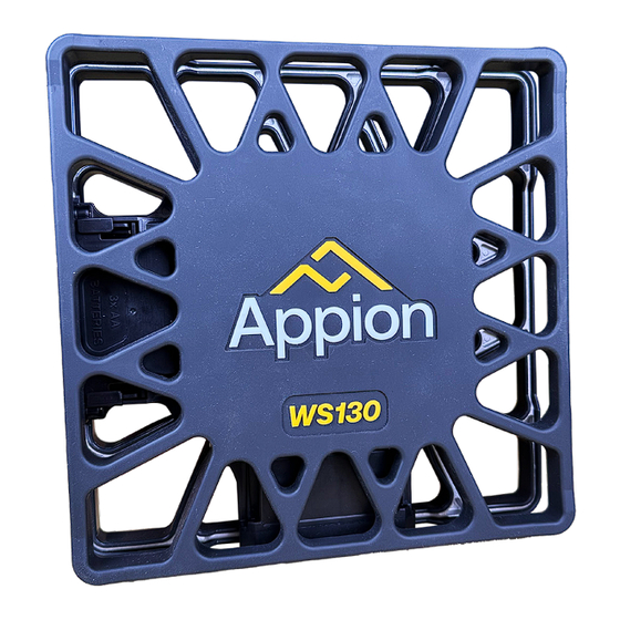 Appion WS130 Manual