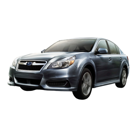 Subaru Legacy 2014 Quick Reference Manual