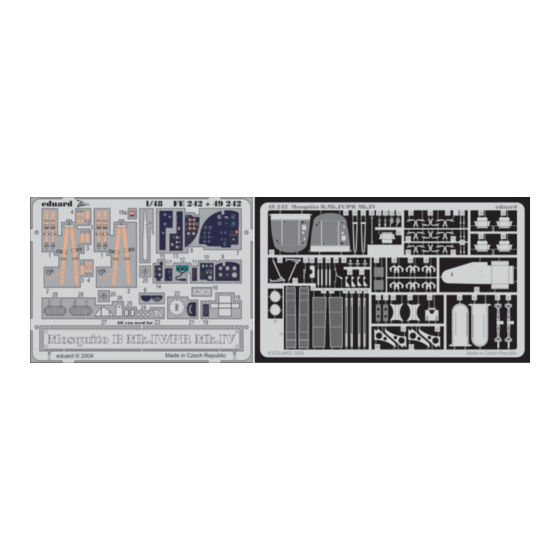 Eduard Mosquito B.Mk.IV/PR Mk.IV Quick Start Manual