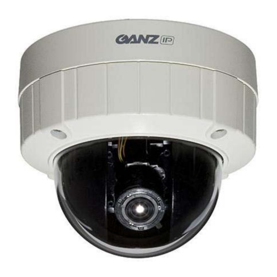 Ganz PixelPro ZN-DT2MAP IP Dome Camera Manuals
