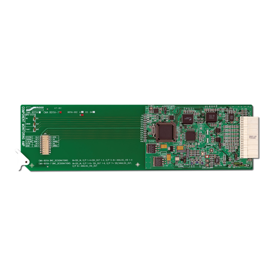 Ross CMA-8011A User Manual