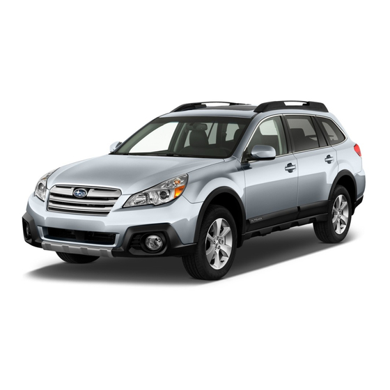 Subaru Legacy 2014 Quick Reference Manual
