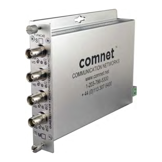 Comnet FVR4C4BM4 Installation And Operation Manual