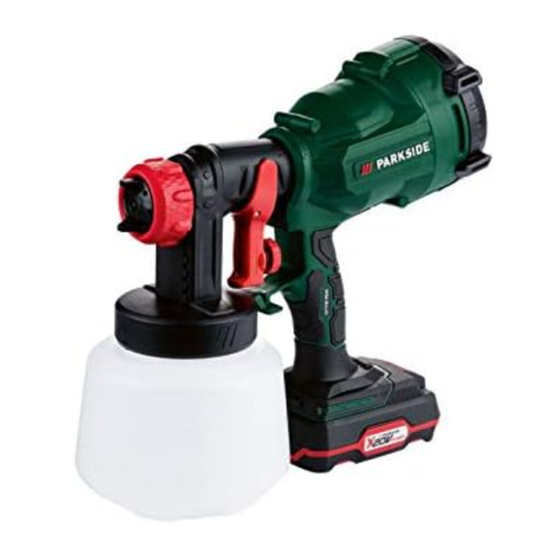 User Manuals: Parkside PFSA 20-Li C3 Paint Sprayer