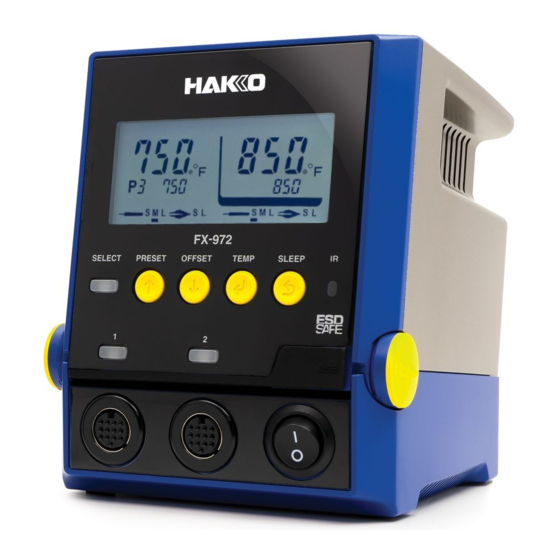 Hakko Electronics FX-972 Instruction Manual