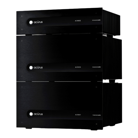 Acurus A2002 User Manual