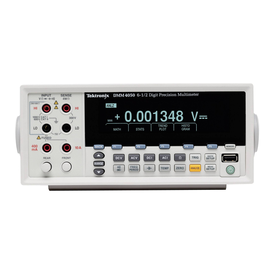 Tektronix DMM4040 User Manual