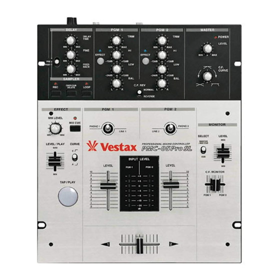 VESTAX PMC-05PROSL VCA USER MANUAL Pdf Download | ManualsLib