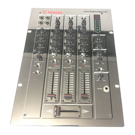 VESTAX PMC-170A OWNER'S MANUAL Pdf Download | ManualsLib