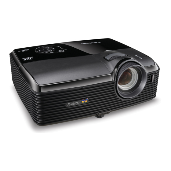 VIEWSONIC PRO8400 USER MANUAL Pdf Download ManualsLib