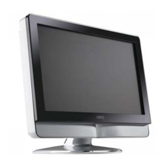 VIZIO VX20L USER MANUAL Pdf Download ManualsLib