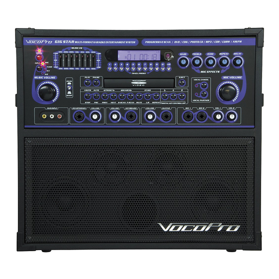 VOCOPRO GIGSTAR USER MANUAL Pdf Download ManualsLib
