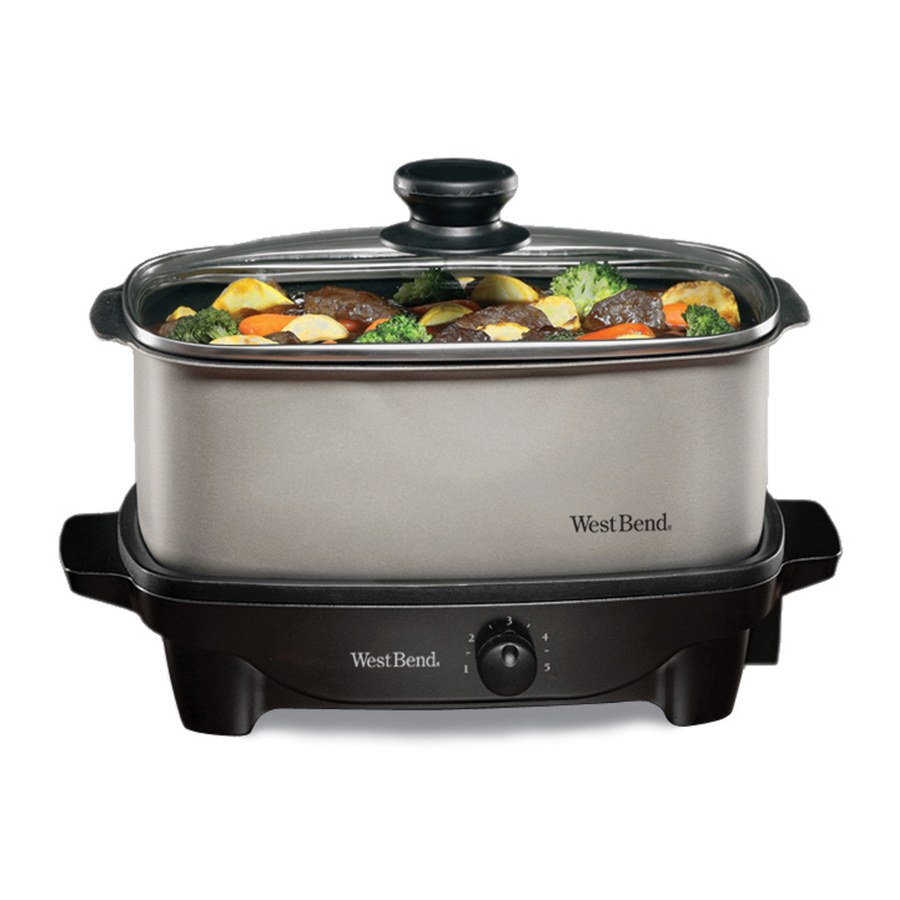 Using the West Bend All-Purpose FAMILIE-SLO COOKER Base - Care Use