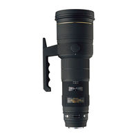 Sigma APO 500mm F4.5 EX DG Instructions