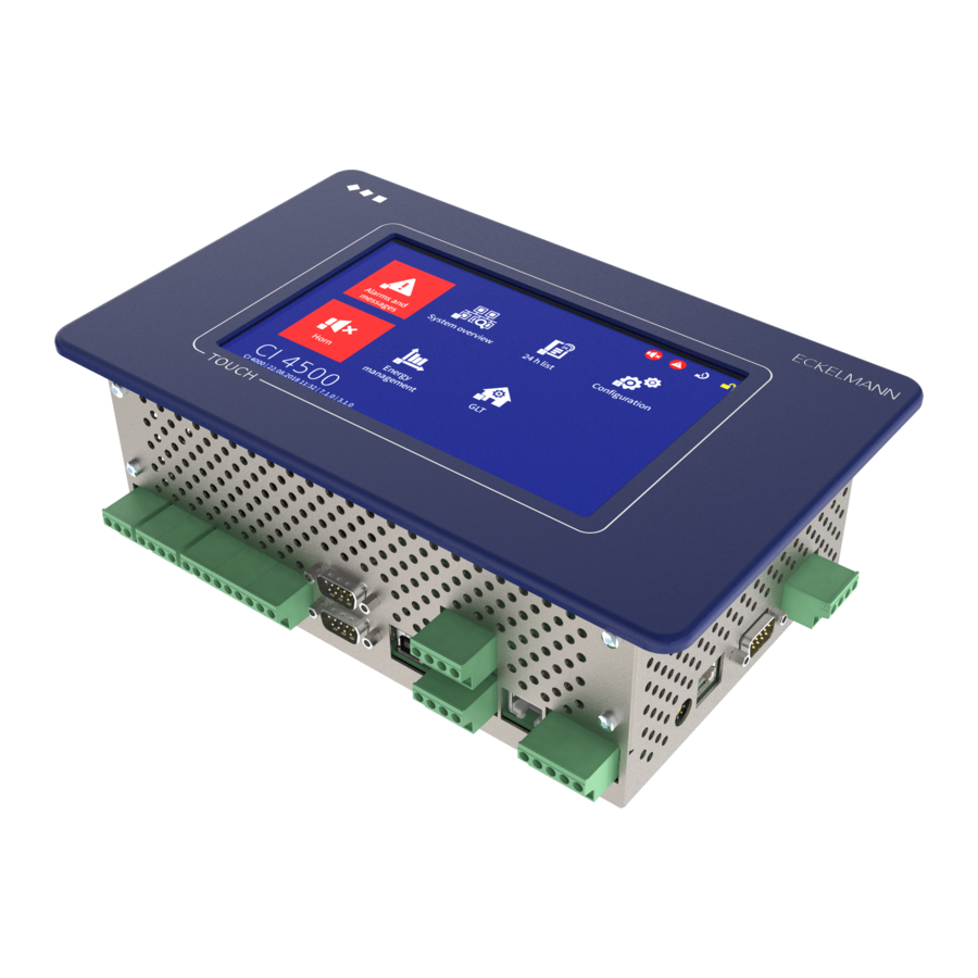 ECKELMANN CI 4000 Series Operating	 Instruction
