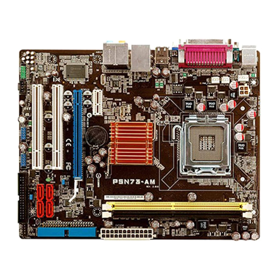 Asus P5N73-AM Micro Intel Motherboard Manuals