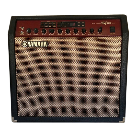 Yamaha DG80-112 Manuals