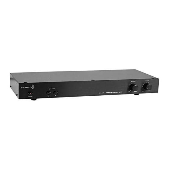 DaytonAudio APA102 User Manual