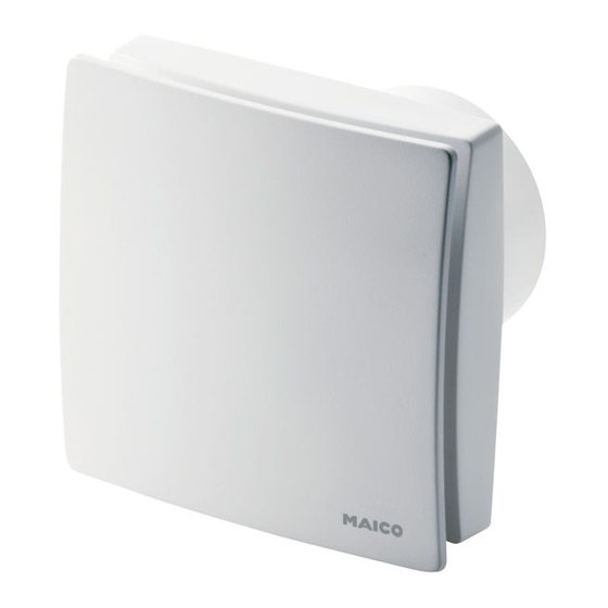 Maico ECA 100 ipro Mounting And Operating Instructions