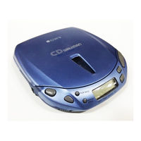 Sony D-E401 - Portable Cd Player Operating Instructions