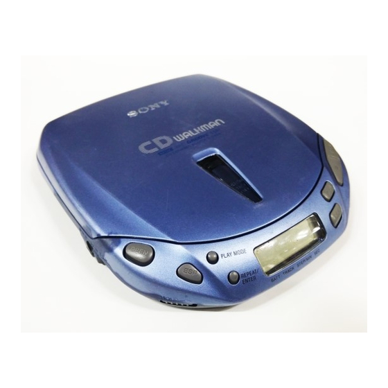Sony D-E406CK Discman ESP2 Groove Portable CD Player with Car Adapter &  Cord