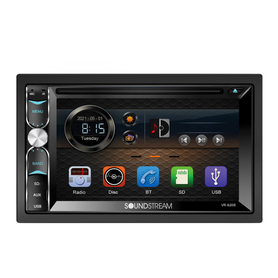 Soundstream VR-620HB Instructions Manual