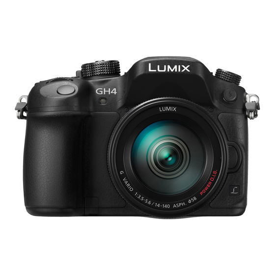 Panasonic GH4 Quick Start Manual