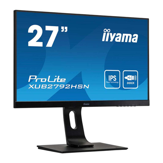 Iiyama ProLite XUB2792HSN User Manual