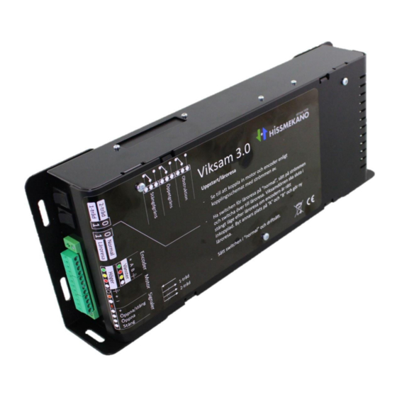 User Manuals: Hissmekano Viksam 3.0 Motor Controller