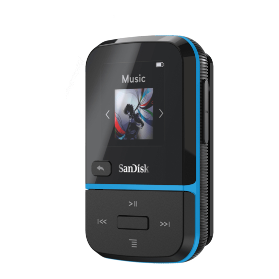 SanDisk Clip Sport Go Setup Sheet