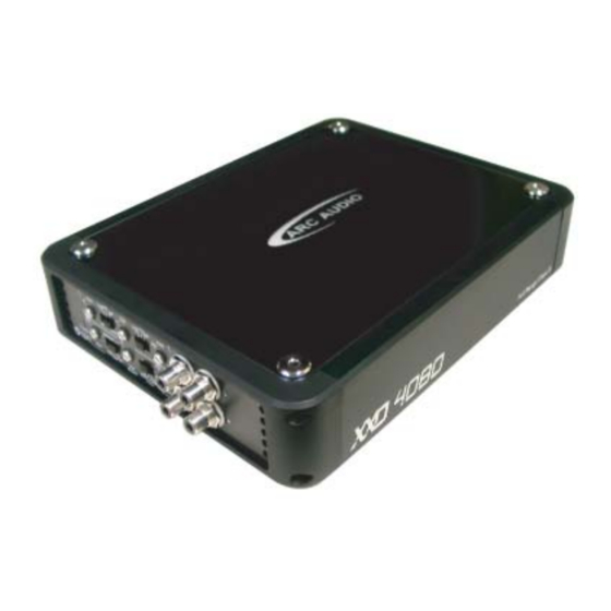 ARC Audio XXD Owner's Manual