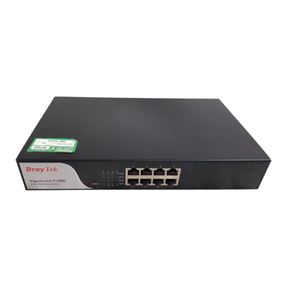 Draytek VigorSwitch P1080 Quick Start Manual