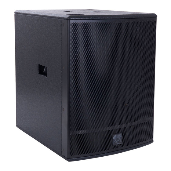 dB Technologies DVX PSW15 User Manual