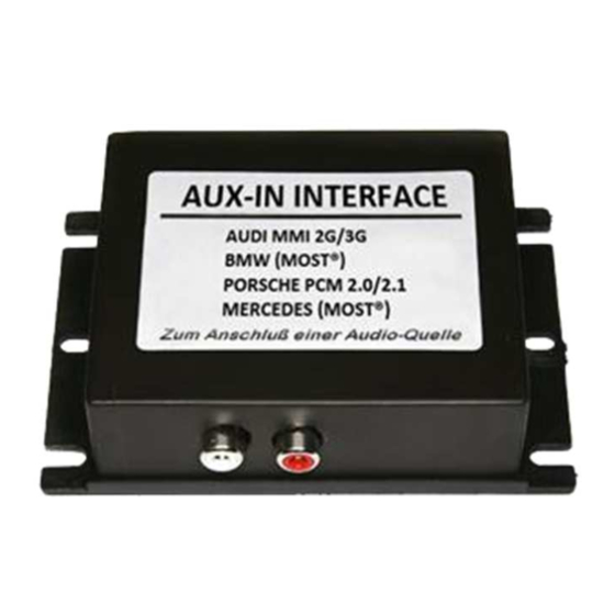 Caraudio-Systems AUX-101 Manual