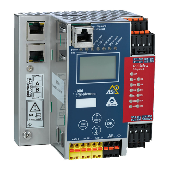 bihl+Wiedemann BWU3857 Installation Instructions Manual