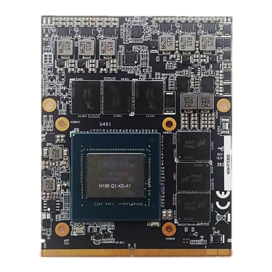 Cincoze MXM-RTX3000 Quick Installation Manual
