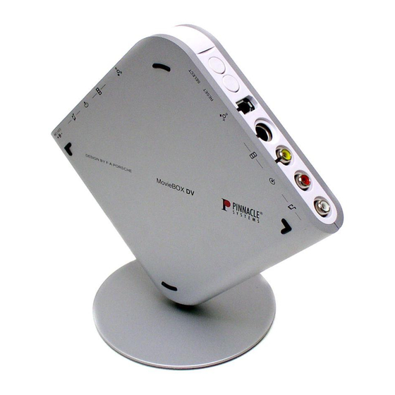 Pinnacle MovieBox USB Quick Start Manual