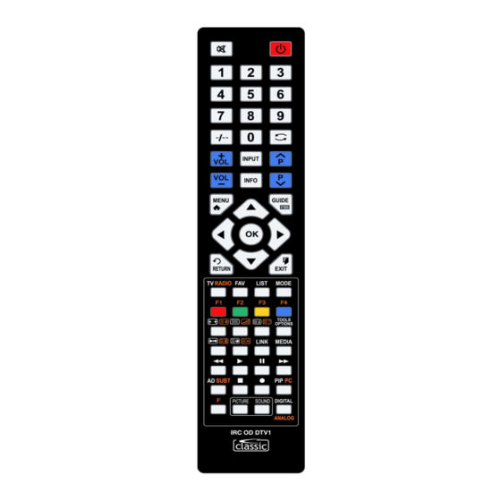 Classic IRC87056-OD User Instructions