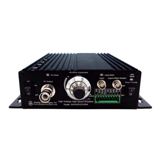 Analog Technologies AHVA2KV2X10MA Manual
