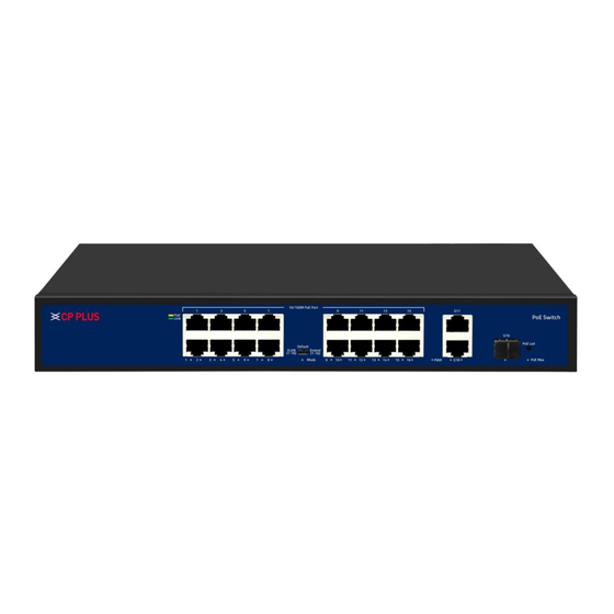 CP Plus CP-DNW-HPU16G2F1-20 Quick Start Manual