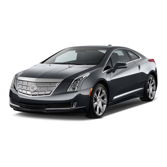 Cadillac 2014 ELR Owner Assistance Information