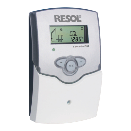 Resol DeltaSol BS/2 Manual