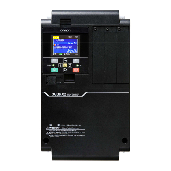 Omron 3G3RX2 Series Quick Start Manual