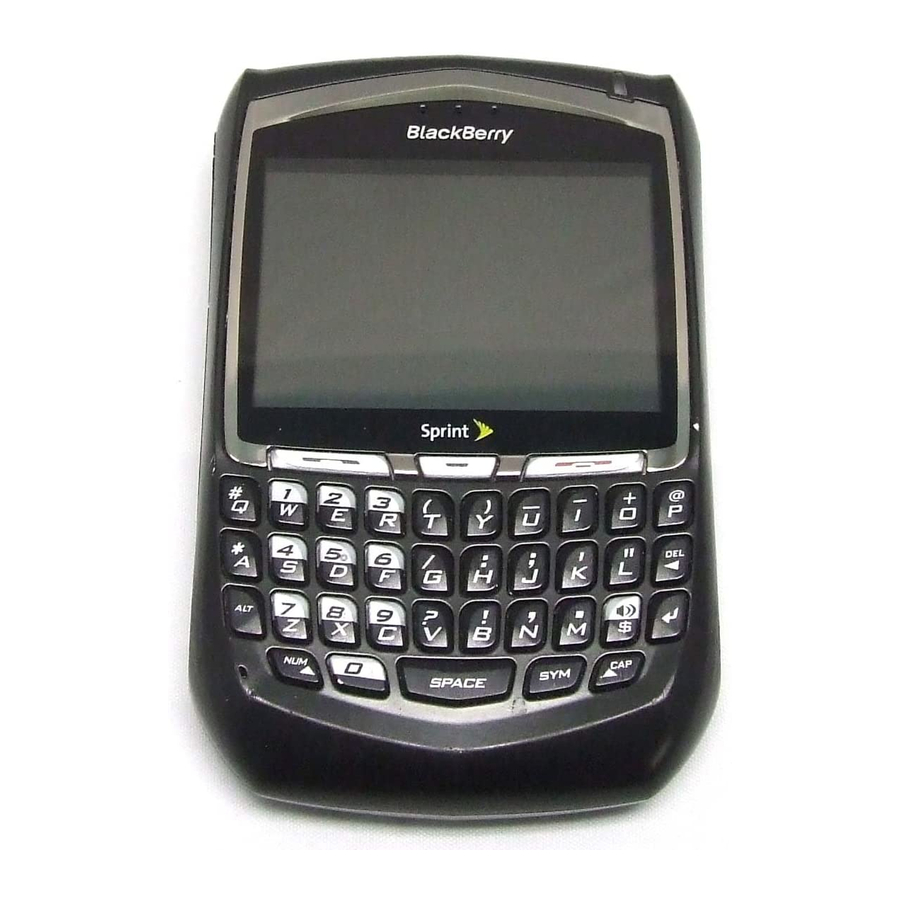 Blackberry Sprint 8730e User Manual