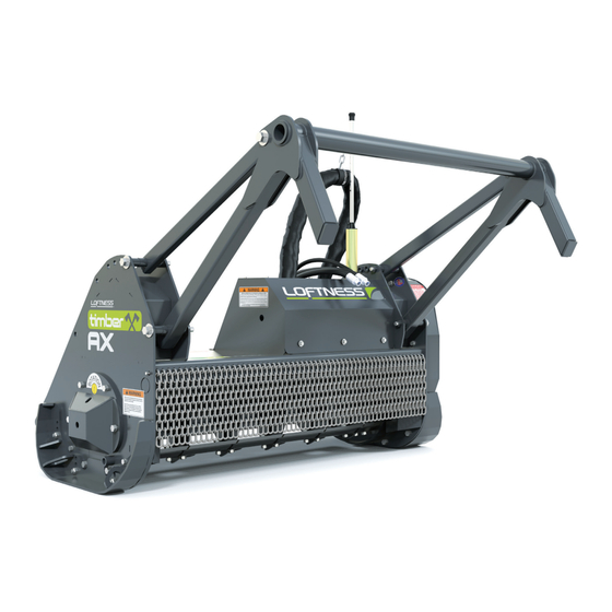 LOFTNESS Timber Ax 63TA Owner's Manual
