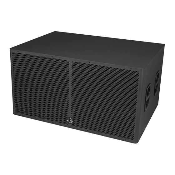 Wharfedale Pro WLA-218BXF Quick Start Manual