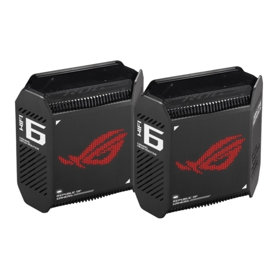 Asus ROG Rapture GT6 Quick Start Manual