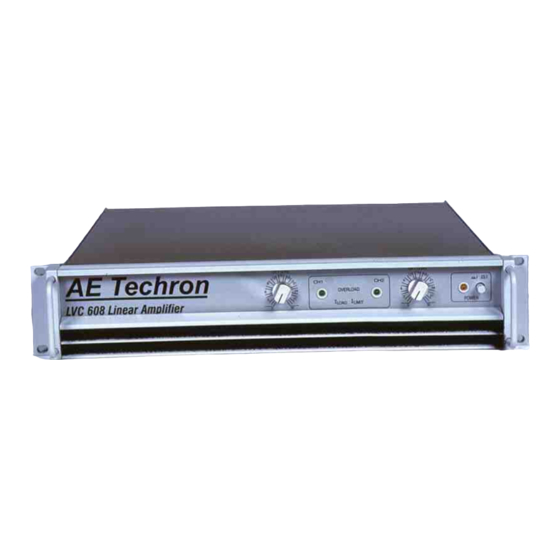 AE Techron LVC608 Technical Manual